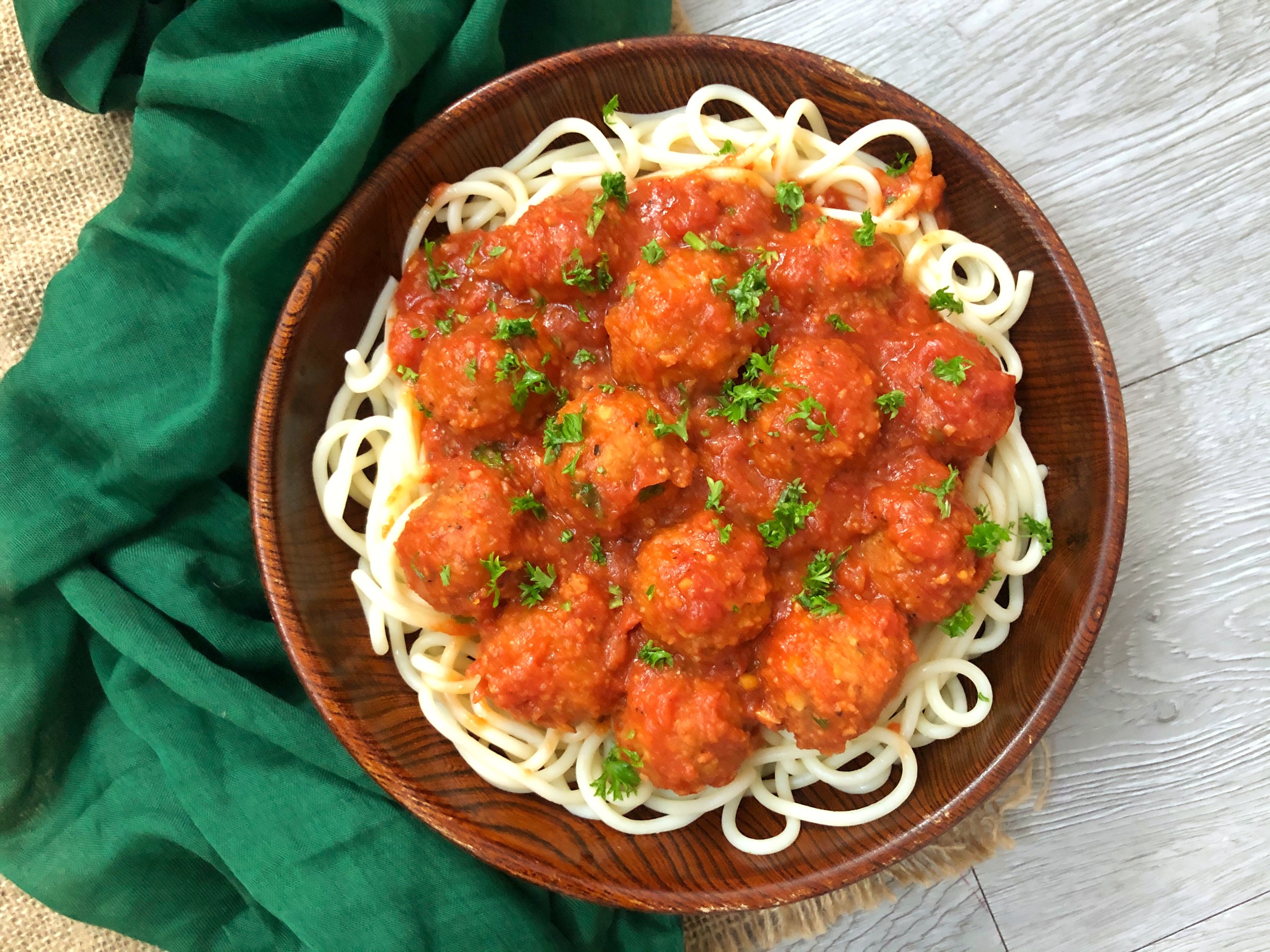 Vegan meatball from chickpea