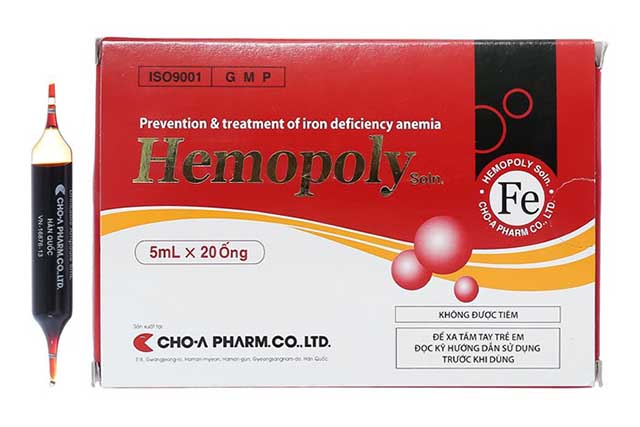 Thuốc bổ máu tốt nhất hiện nay Hemopoly giúp ngừa thiếu máu do thiếu sắt