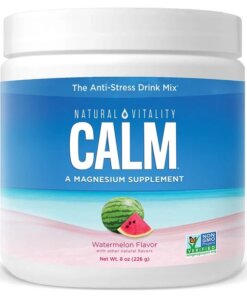 Bột magie Natural Vitality calm vị dưa hấu lọ 226g - Lọ