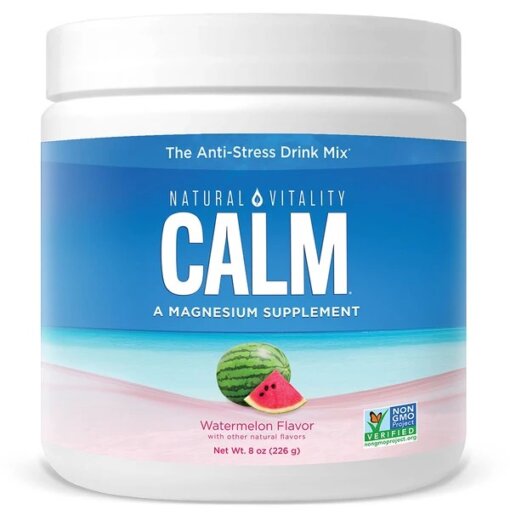Bột magie Natural Vitality calm vị dưa hấu lọ 226g - Lọ