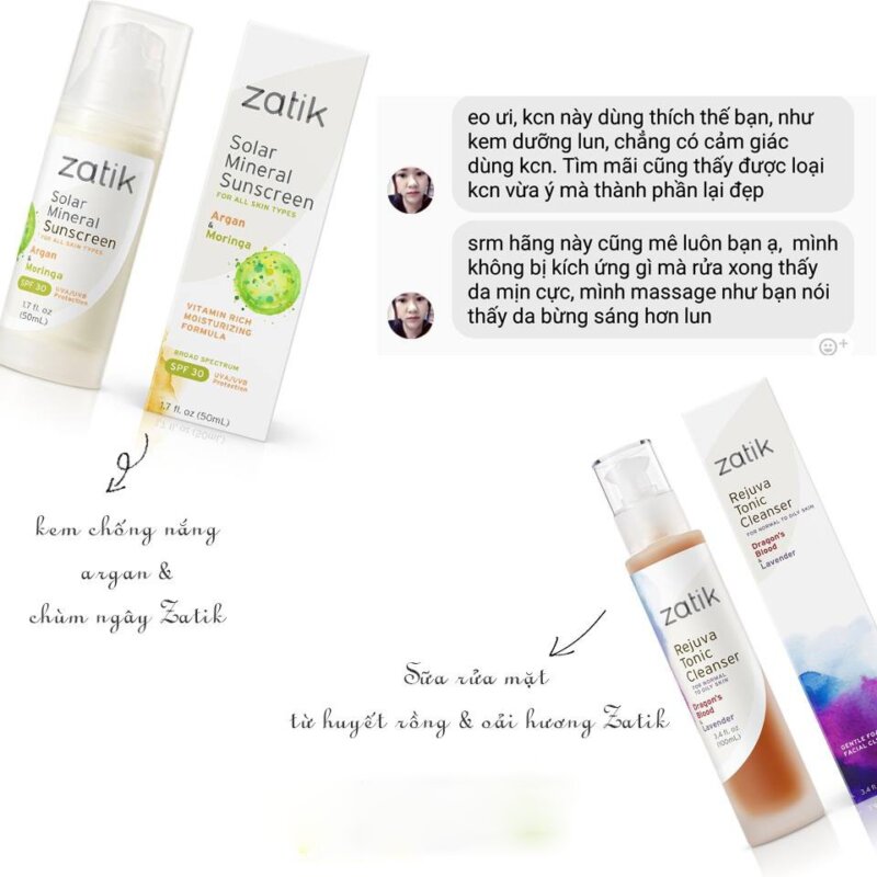 review kem chống nắng Zatik