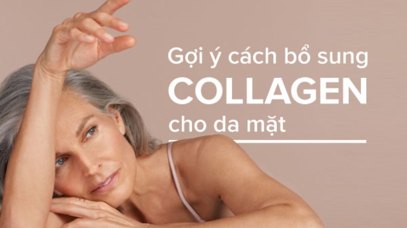 bổ sung collagen cho da mặt